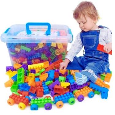 Imagem de Blocos de Montar 65 Peças mais Caixa Organizadora - Blocos de montar, 