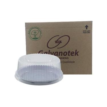 Imagem de Embalagem para bolo g50 m 3 cx 50 un torta tampa m cristal - GALVANOTE