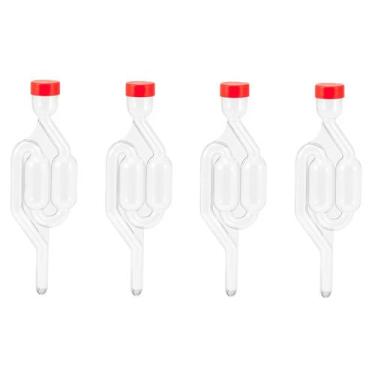 Imagem de Kit 04 unidades Airlock Válvula Tipo S Air Lock Para Fermentação Cerve