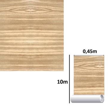 Imagem de Papel De Parede Adesivo Decorativo Sala Quarto 10m Madeira - Fwb
