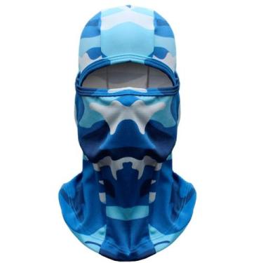 Imagem de Touca Tatica Camuflada Azul Militar Snake Caimento Perfeito - Sene Mil