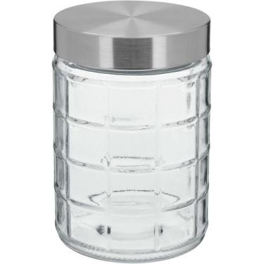 Imagem de POTE HOME&CO VIDRO 1,2L 17x11x11cm TRANSPARENTE PORTA MANTIMENTOS, Mat