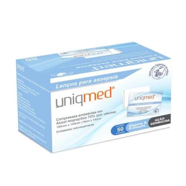 Imagem de Lenços Para Assepsia 190Mm X 140Mm - Uniqmed