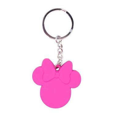 Imagem de Chaveiro Rosa Rosto Minnie - Disney
