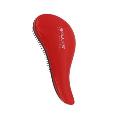 Imagem de Escova de Cabelo Mágica Desembaraçar Salles Profissional, Vermelho