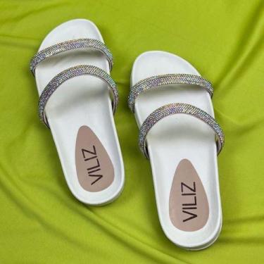 Imagem de Sandália Papete Feminina  Chinelo Rasteirinha - NoBrand, Off, Furtacor