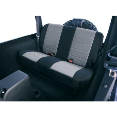 Imagem de Rugged Ridge Capa de assento 13263.09, traseira, cinza neoprene; 03-06 Jeep Wrangler TJ
