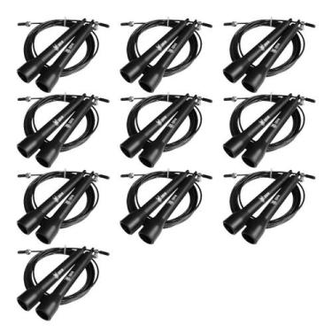 Imagem de Kit 10 Corda de Pular Speed Rope Treino Cross PVC Odin Fit