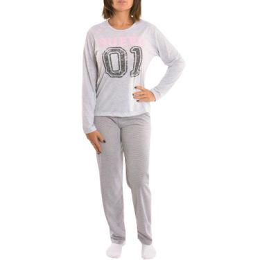 Imagem de Pijama Coleção Família Mãe de inverno Victory, M, Cinza