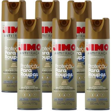 Imagem de Jimo Anti Traça Aerossol Kit com 6 unidades 300ml cada