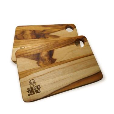 Imagem de Tábua personalizada de corte para servir em teca resistente - WR ROUTE