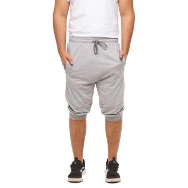 Imagem de Bermuda de Moletom Masculina Fitness Skinny - B2 - Wooks, Cinzaclaro, 