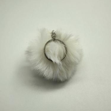 Imagem de Chaveiro Pompom Pelúcia Branco 70 mm (3 Un) - Redelease
