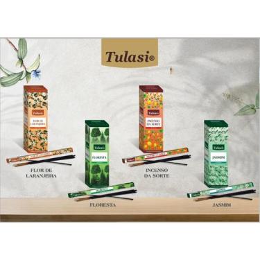 Imagem de Incenso Tulasi box sortido 25 caixinhas de 8 varetas( 5 aromas)