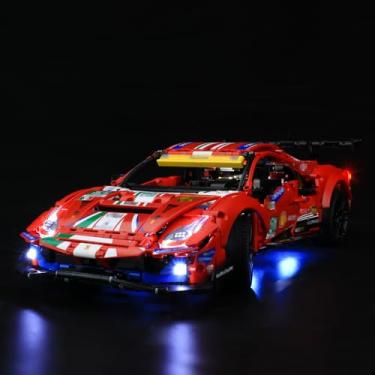 Imagem de MENZAVA LED Light Set Compatible with 42125 Ferrari 488 GTE “AF Corse #51” Technic Building Blocks Model - Model Set NOT Included
