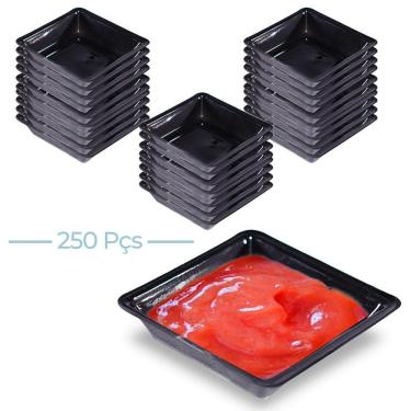 Imagem de Kit Com 250 Molheira Descartável Porta Shoyu Delivery 50Ml