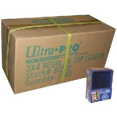 Imagem de Ultra Pro 2,540 x 7,6 x 10 cm de carregadores superiores para cartões de beisebol de tamanho normal e cartas mágicas yugioh para jogos (estojo de carga superior)