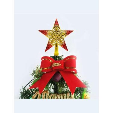 Imagem de Estrela Dourada Colors Grande Natal Ponteira de Arvore Estrela Enfeite