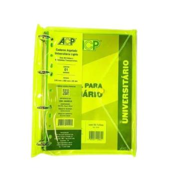 Imagem de Fichário Universitário Argolado - Lights - AMARELO - ACP