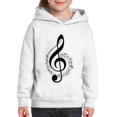 Imagem de Moletom Infantil Clave de Sol - Foca na Moda, Branco, 4