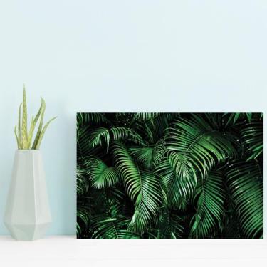 Imagem de Placa Decorativa MDF Folhagem Folha 2 30x40cm - Quartinhos