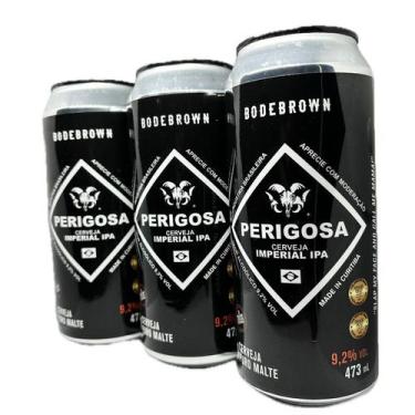 Imagem de Kit 3 Cervejas Perigosa Imperial Ipa 473ml Pale Ale 9,2% - Perigosa Bo
