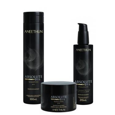 Imagem de Kit Aneethun Shampoo,Máscara e Finalizador Absolute Oil