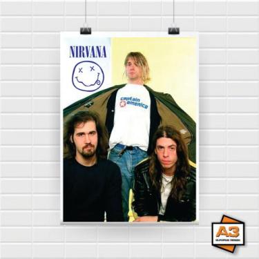 Imagem de Poster Adesivo Banda Nirvana A4 (21cm x 30cm) - A3 Posters