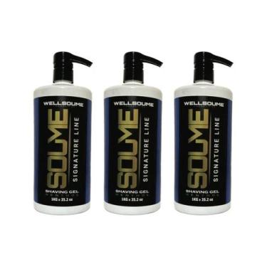 Imagem de Soume Signature Line Shaving Gel 1kg Pack C/3 - Wellsoume Cosméticos 