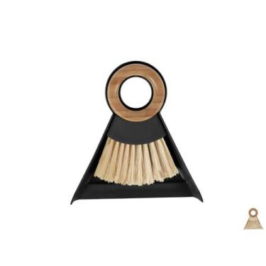 Imagem de Conjunto Vasourinha Escova C/ Pá De Limpeza Em Bambu Natural - Casa He