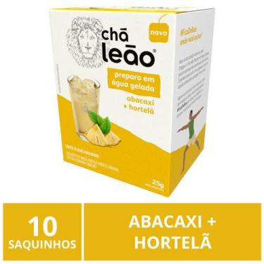 Imagem de Chá Leão Gelado, Abacaxi e Hortelã, 10 saquinhos