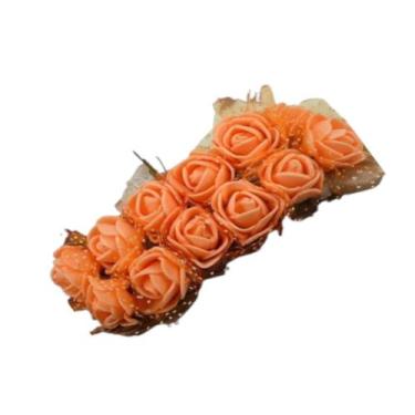 Imagem de Buque de flor 2,5 cm eva laranja com 12 peças - CARRETEL