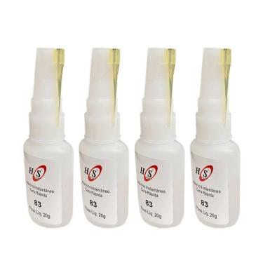 Imagem de Cola instantânea média viscosidade 20g 83 (4 unidades) - HS Bond