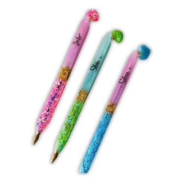 Imagem de Caneta Personalizada Resina Presente Lembrancinhas Oferta - Jo artes e