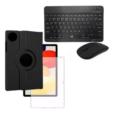 Imagem de Capa + Película + Mouse E Teclado Compatível Com Redmi Se 8.7 - OTEMU