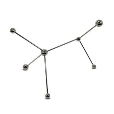Imagem de Escultura Decorativa Moleculas Medio Impecavel Luxo - LUXdécor
