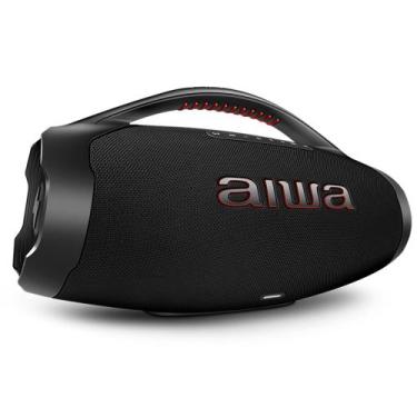 Imagem de Caixa de Som Boombox Plus AIWA Bluetooth IP66 AWS-BBS-01B, Preto, Bivo