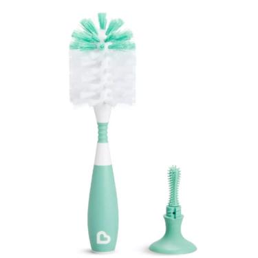 Imagem de Escova Para Mamadeira C/Ventosa Verde Munchkin