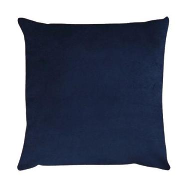 Imagem de Capa para Almofada em Veludo Liso Quadrada 50x50 Azul Marinho - Díspar