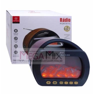 Imagem de Rádio Recarregável Bluetooth (Lareira) FM/USB//TF KA-8926 - Kapbom
