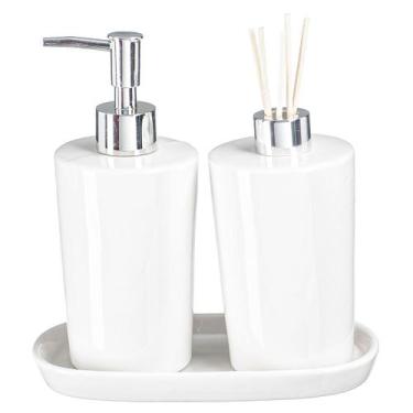 Imagem de Kit Lavabo Difusor Banheiro Porta Sabonete Líquido Pia / 187 - PGB