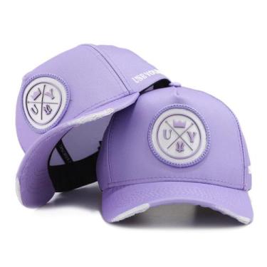 Imagem de Boné Bordado Feminino Lilás Original Use Young  Rasgadinho Sofisticado