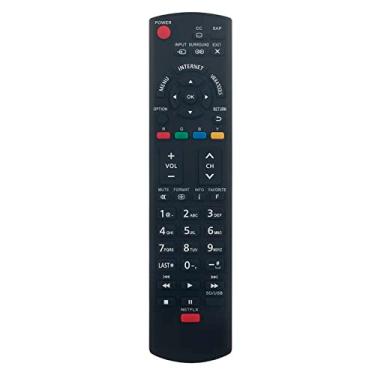 Imagem de Controle remoto de substituição N2QAYB000779 compatível com Panasonic TV TC-L60E55 TC-60LE554