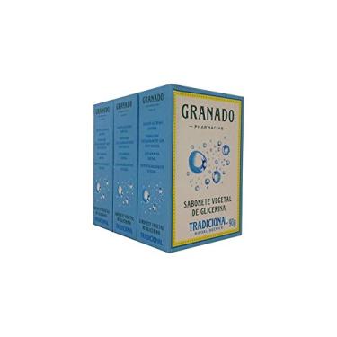 Imagem de Linha Glicerina Granado - Sabonete em Barra Vegetal Tradicional (3 x 90 Gr) - (Granado Glycerin Collection - Vegetable Bar Soap Classic (3 x Net 3.2 Oz))