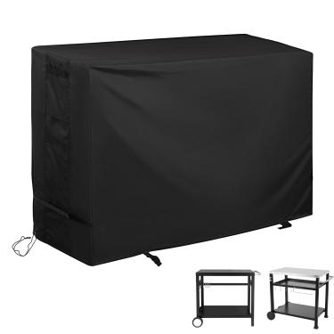 Imagem de Starcrew Capa de mesa para churrasqueira ao ar livre para carrinho de jantar Royal Gourmet, capa de carrinho de grelha para churrasqueiras, casa, ilha de cozinha móvel e para mesa de forno de pizza