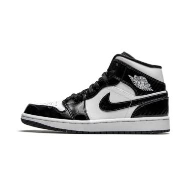 Imagem de Nike Tênis masculino Air Jordan 1 Mid, Preto, branco, 39