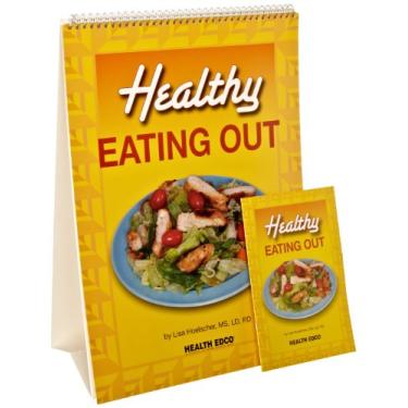 Imagem de HEALTH EDCO W43218 Healthy Eating Out Flip Chart, 30 cm de comprimento x 43 cm de altura