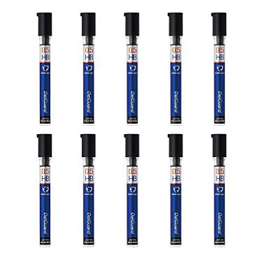 Imagem de Refis Delgard para lapiseira Zebra B-P-LD10-HB, 0,5, HB, 10 peças