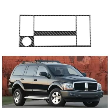 Imagem de IKUESM Compatible with Dodge durango 2004 2005 2006 2007 Car Accessories Carbon fibre interior trim Centre console Air-conditioning switch trim panel A/B/C models Black 1pc/set(Black-A)