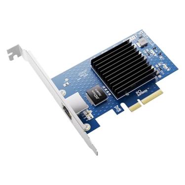 Imagem de Placa de rede PCIe NIC de 10 GB, porta RJ45 única, controlador LAN Ethernet Aquantia AQC107 4X, para Windows Server/Windows/Linux/ESX (10G-1T (1xRJ45))